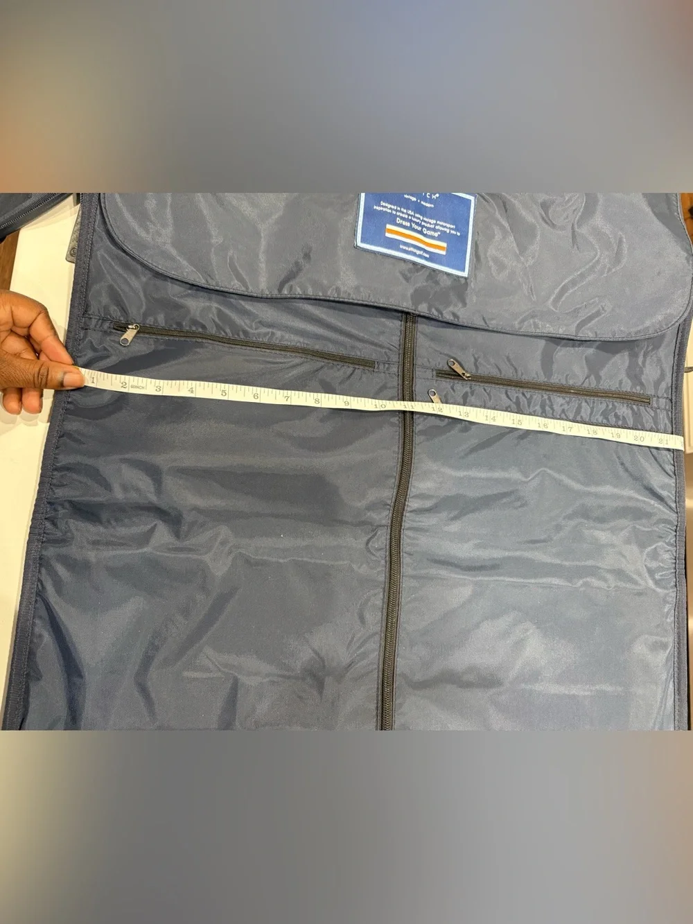 Stitch Golf Garment Bag w/Handles Duffel Case, Navy Blue strap incl